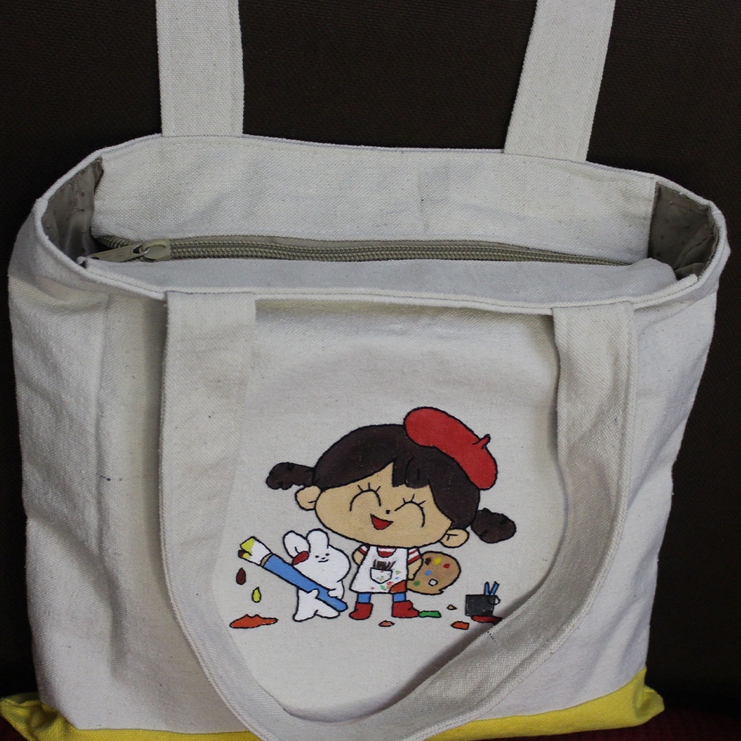 Art Girl Tote Bag - Image 4