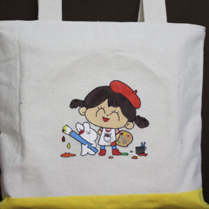 Art Girl Tote Bag
