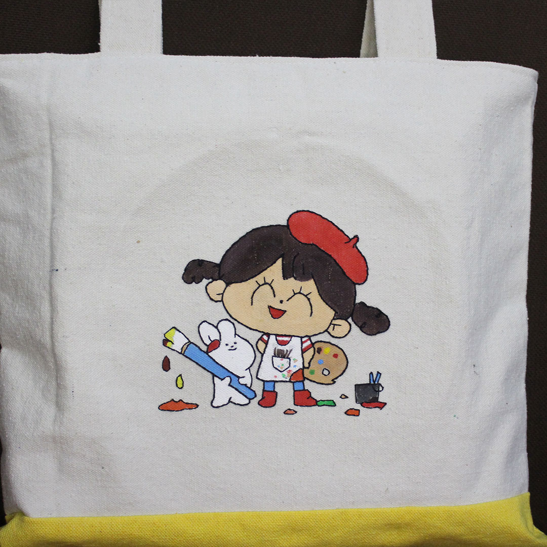 Art Girl Tote Bag