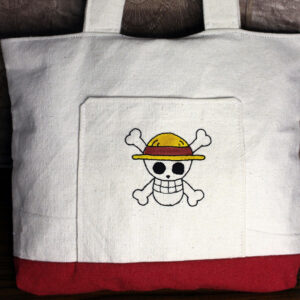 Pirate Skull Canvas Tote Bag